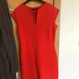 Red Zara shift dress size Medium